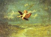 Naish, John George Moon Fairies II oil painting on canvas